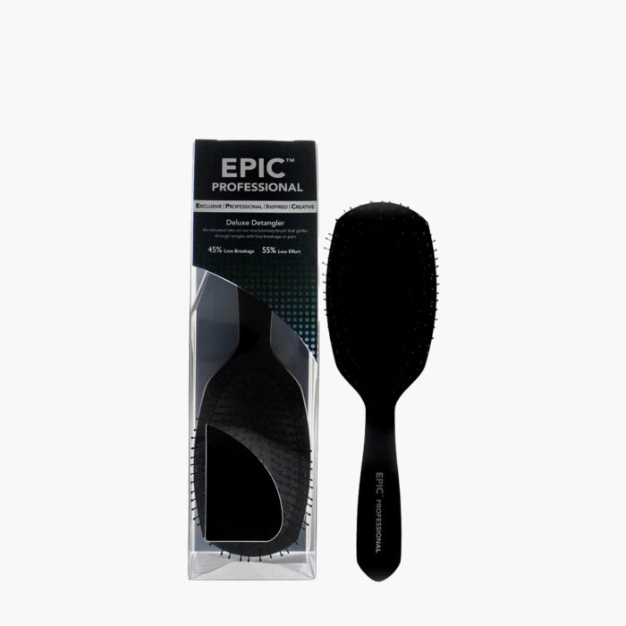 WET BRUSH EPIC DELUXE DETANGLER BLACK