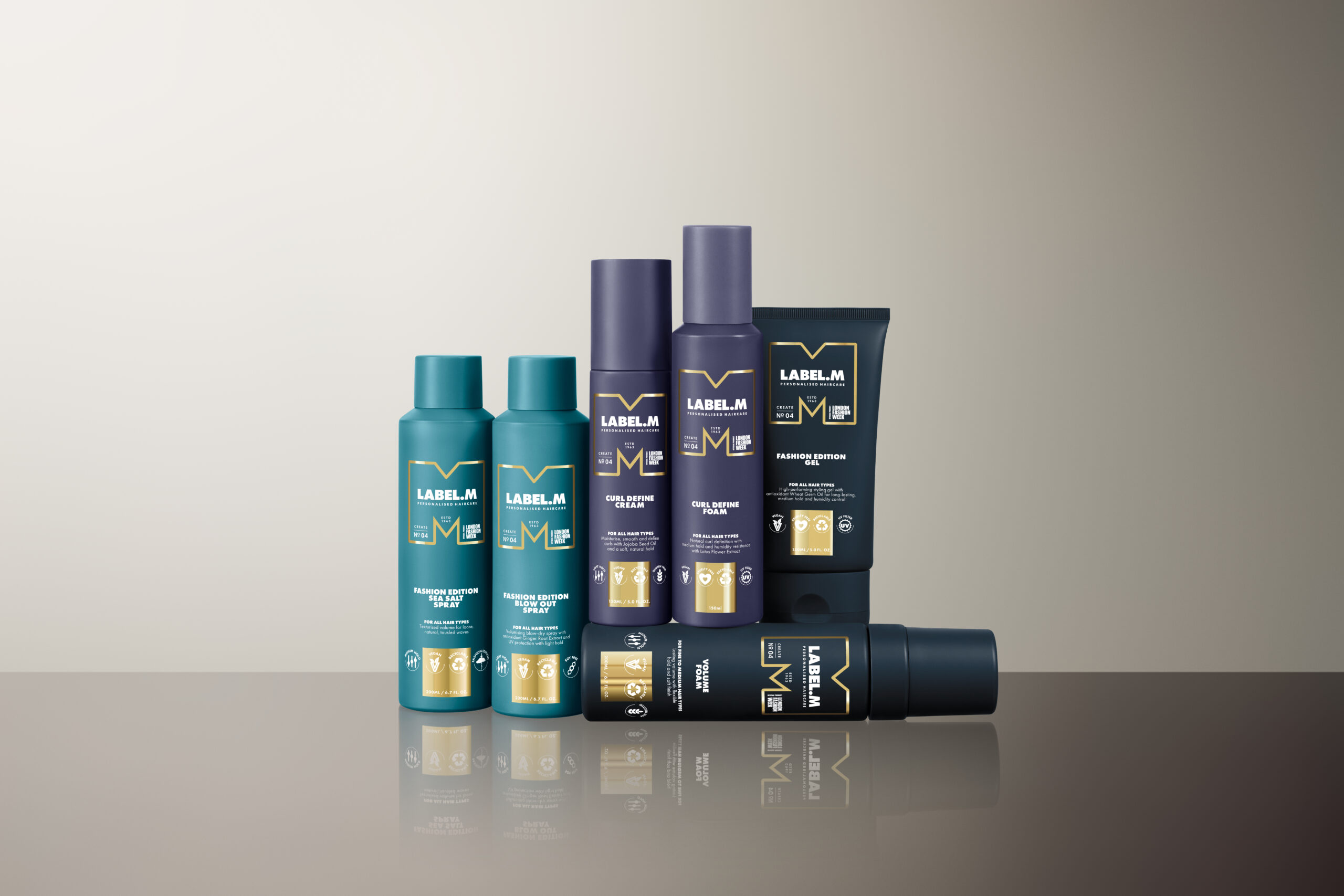 Label.M επαγγελματικά προϊόντα μαλλιών κομμωτηρίου για styling και περιποίηση