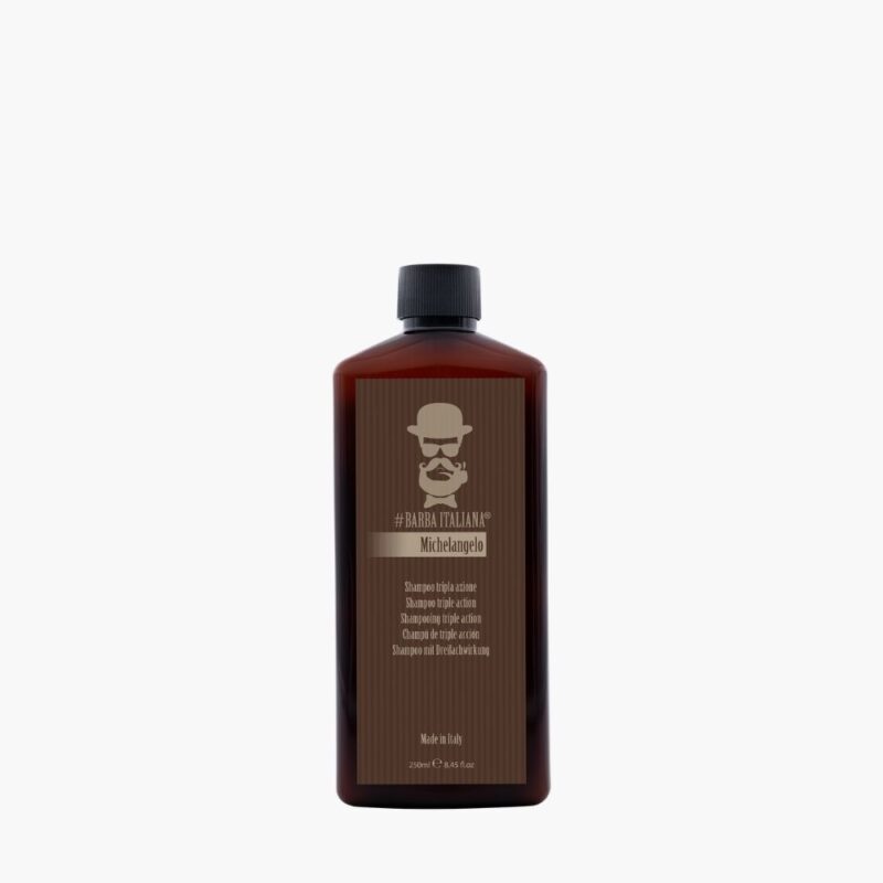 BARBA ITALIANA MICHELANGELO SHAMPOO TRIPLE ACTION (250ml)