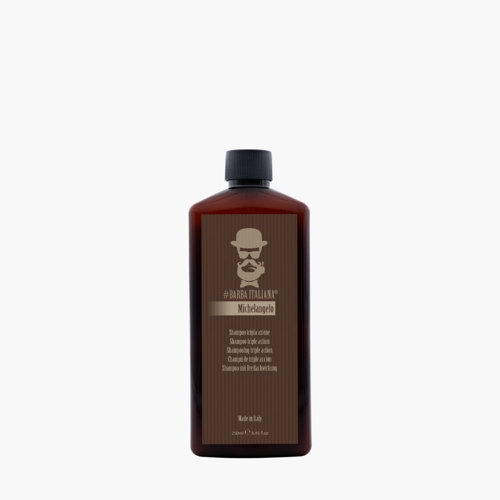 BARBA ITALIANA MICHELANGELO SHAMPOO TRIPLE ACTION (250ml)