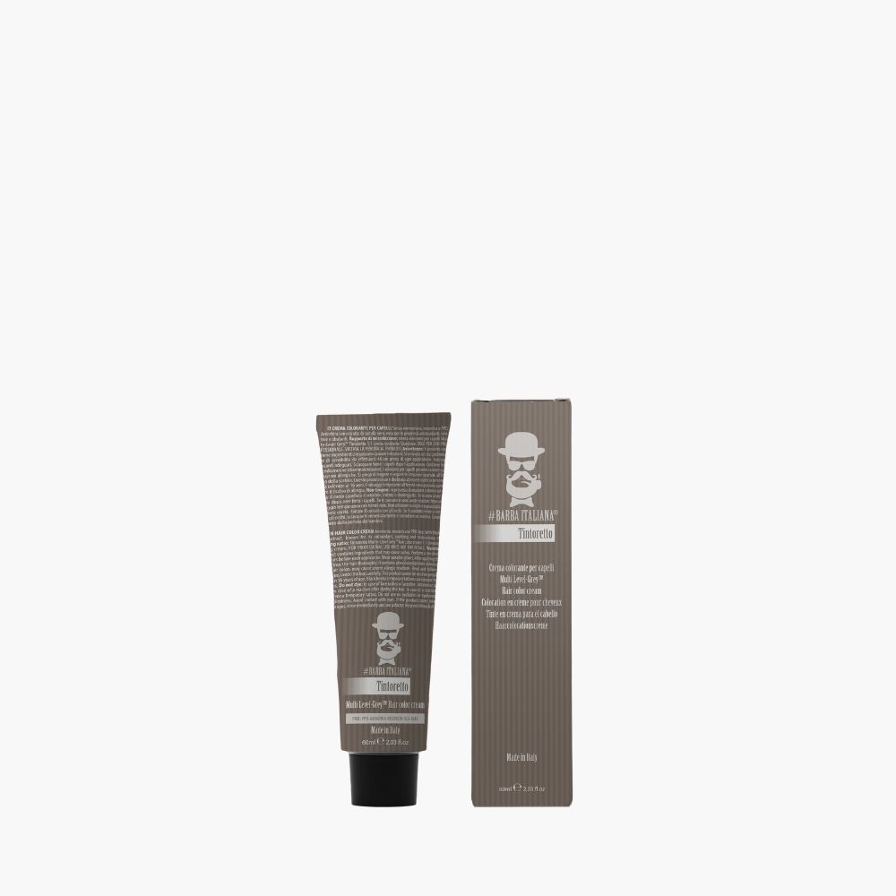 BARBA ITALIANA TINTORETTO - MULTI-LEVEL GREY HAIR COLOR CREAM No 4 (60ml)
