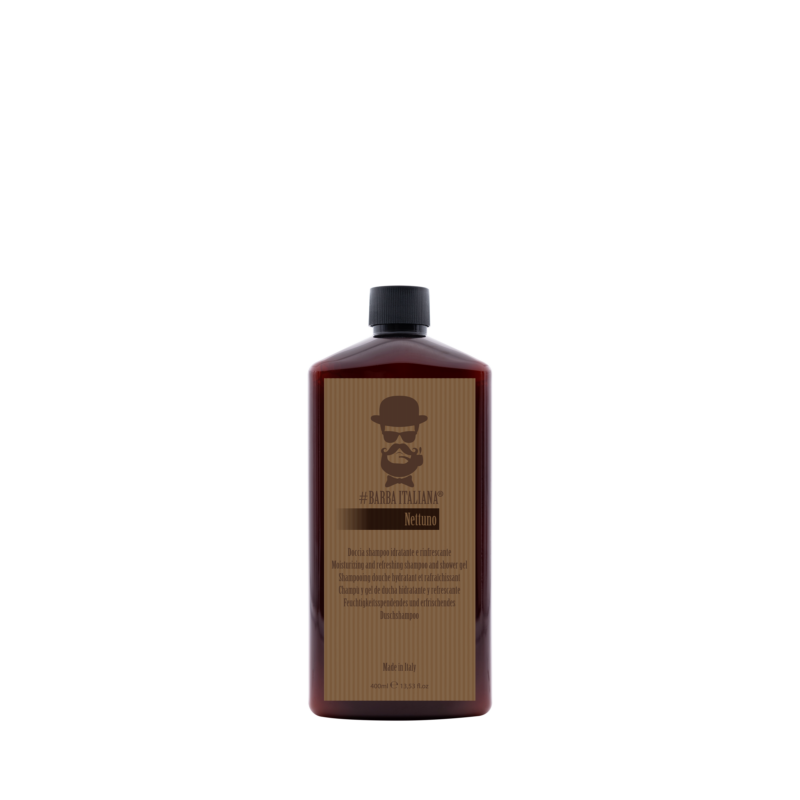 BARBA ITALIANA NETTUNO - MOISTURIZING & REFRESHING SHAMPOO AND SHOWER GEL (400ml)